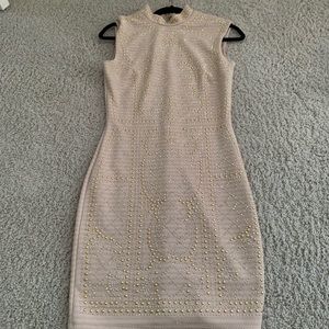 Gorgeous Windsor Store dress. Nude with studs.